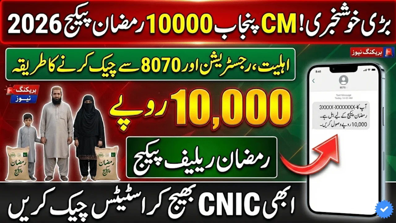 CM Punjab 10000 Ramzan Package 2026
